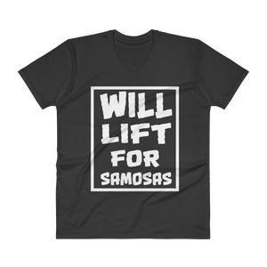 Bolly Physique - Will Lift For Samosas - V-Neck T-Shirt