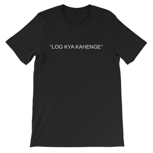 Bolly Physique - 2 Sided - Log Kya Kahenge Unisex T-Shirt