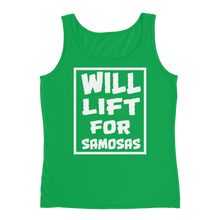 Bolly Physique - Will Lift For Samosas - Ladies' Tank (Silhouette Fit)