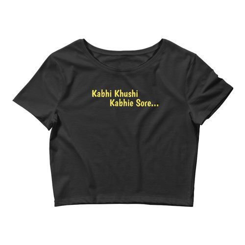 Bolly Physique - Kabhi Khushi Kabhie Sore - Women’s Crop Tee