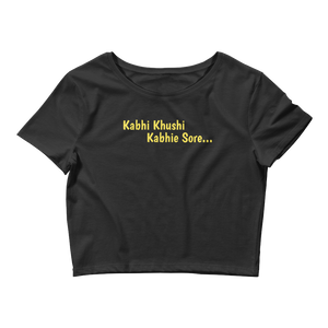 Bolly Physique - Kabhi Khushi Kabhie Sore - Women’s Crop Tee