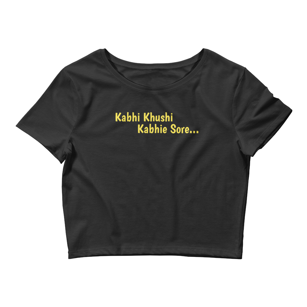 Bolly Physique - Kabhi Khushi Kabhie Sore - Women’s Crop Tee