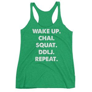 Bolly Physique - Wake Up & Repeat Women's Racerback Tank
