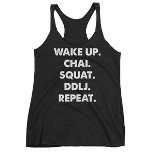 Bolly Physique - Wake Up & Repeat Women's Racerback Tank