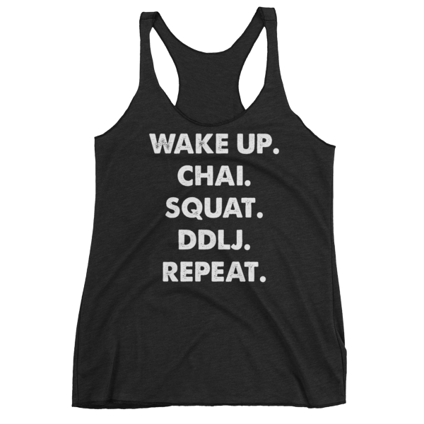 Bolly Physique - Wake Up & Repeat Women's Racerback Tank