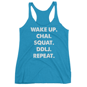 Bolly Physique - Wake Up & Repeat Women's Racerback Tank