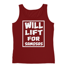 Bolly Physique - Will Lift For Samosas - Ladies' Tank (Silhouette Fit)