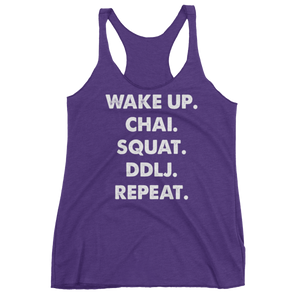 Bolly Physique - Wake Up & Repeat Women's Racerback Tank