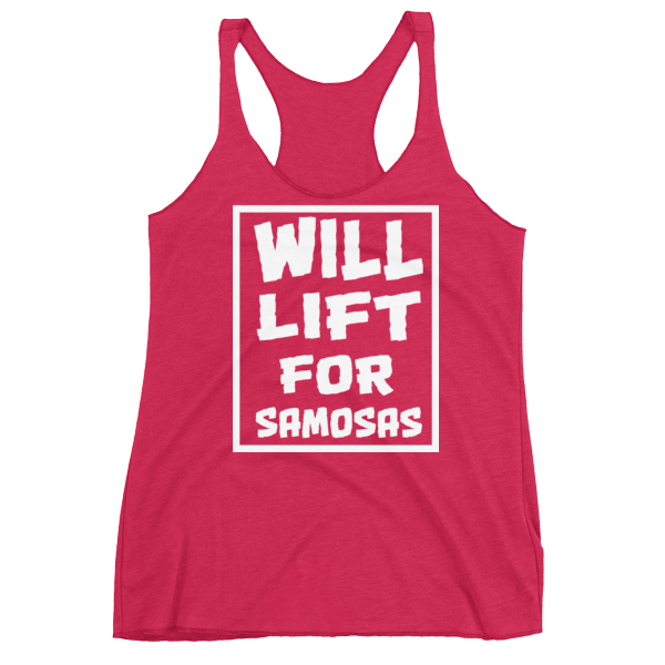 Bolly Physique - Will Lift For Samosas - Women's Racerback Tank