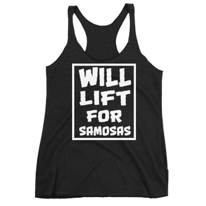 Bolly Physique - Will Lift For Samosas - Women's Racerback Tank