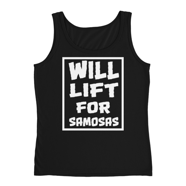 Bolly Physique - Will Lift For Samosas - Ladies' Tank (Silhouette Fit)
