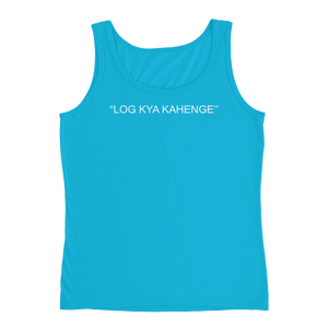 Bolly Physique - 2 Sided - Log Kya Kahenge Ladies' Tank (silhouette fit)