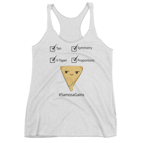 Bolly Physique - Samosa Gains Women's Racerback Tank