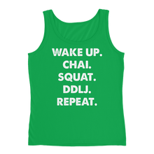 Bolly Physique - Wake Up & Repeat Ladies' Tank (Silhouette fit)