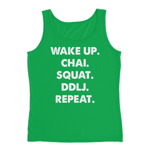 Bolly Physique - Wake Up & Repeat Ladies' Tank (Silhouette fit)
