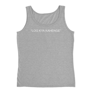 Bolly Physique - 2 Sided - Log Kya Kahenge Ladies' Tank (silhouette fit)