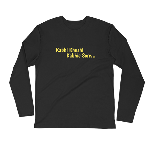 Bolly Physique - Kabhi Khushi Kabhie Sore - Long Sleeve Fitted Crew