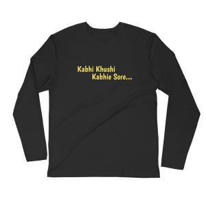 Bolly Physique - Kabhi Khushi Kabhie Sore - Long Sleeve Fitted Crew