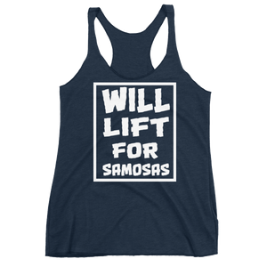 Bolly Physique - Will Lift For Samosas - Women's Racerback Tank