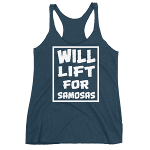 Bolly Physique - Will Lift For Samosas - Women's Racerback Tank