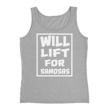Bolly Physique - Will Lift For Samosas - Ladies' Tank (Silhouette Fit)
