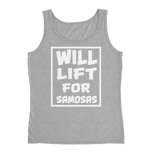 Bolly Physique - Will Lift For Samosas - Ladies' Tank (Silhouette Fit)