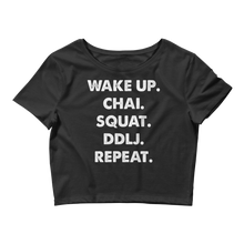Bolly Physique - Wake Up & Repeat Women’s Crop Tee