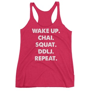 Bolly Physique - Wake Up & Repeat Women's Racerback Tank