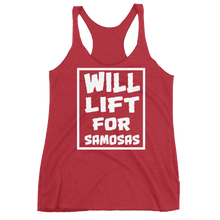 Bolly Physique - Will Lift For Samosas - Women's Racerback Tank