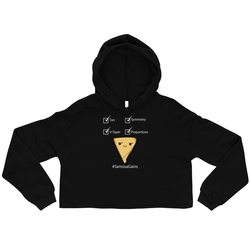 Bolly Physique - Samosa Gains - Women's Crop Hoodie